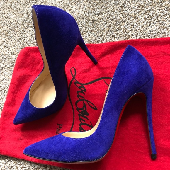 Sz 34 4 Louboutin So Kate Purple Pop Suede Pump - Picture 4 of 8